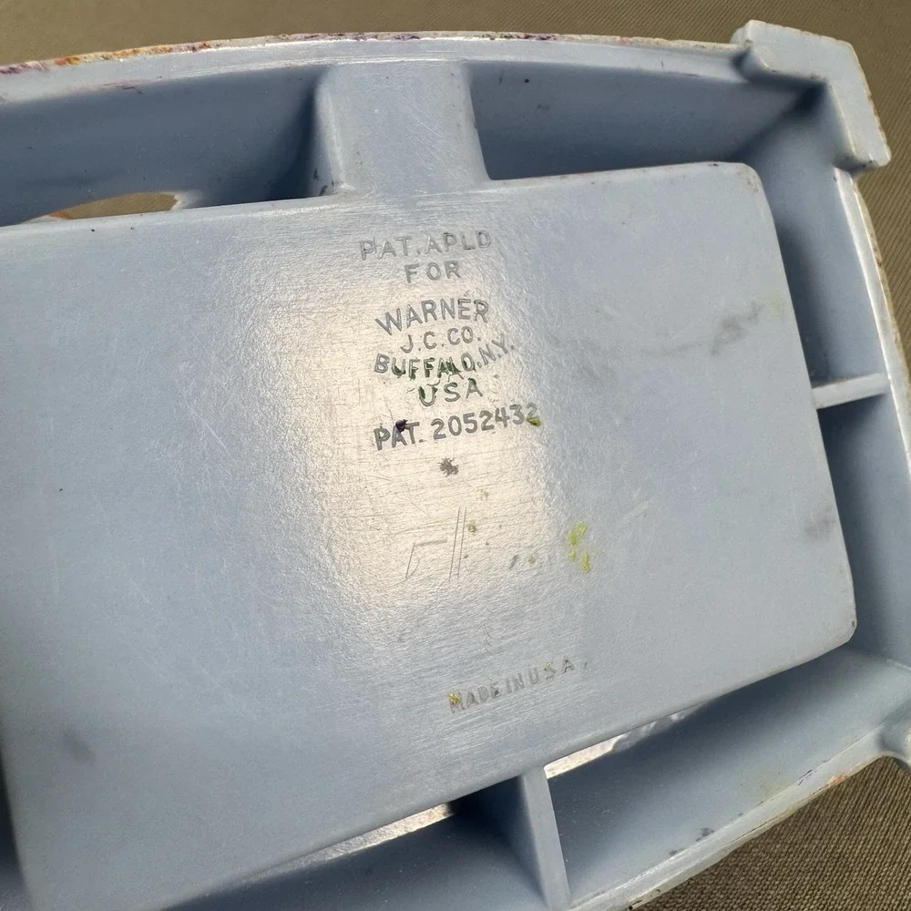 vintage‎ blue celluloid wedding Ring Presentation Box
